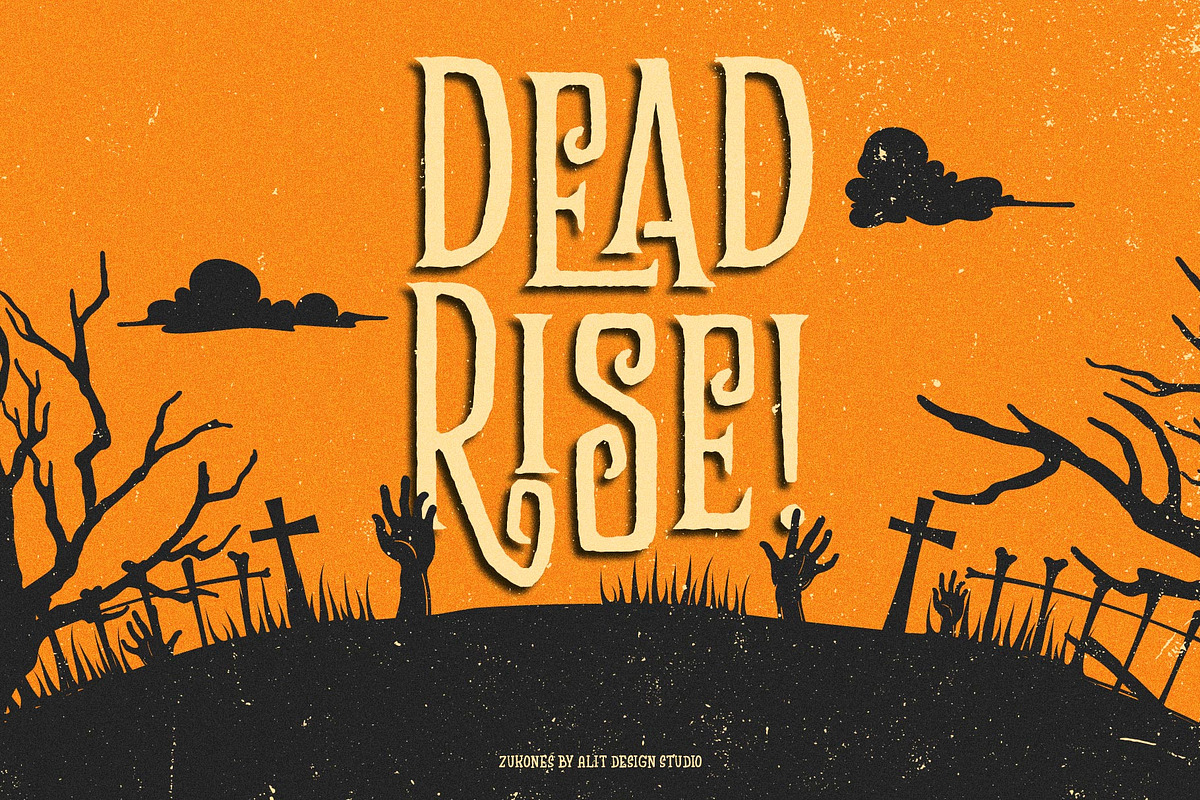 The Zukones Halloween Font, a Serif Font by alit design (Photo 8 of 16)
