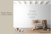 Nursery Wallpaper Mockup, a Product Mockup by MockupArtDesign (Thumbnail 1 of 4)
