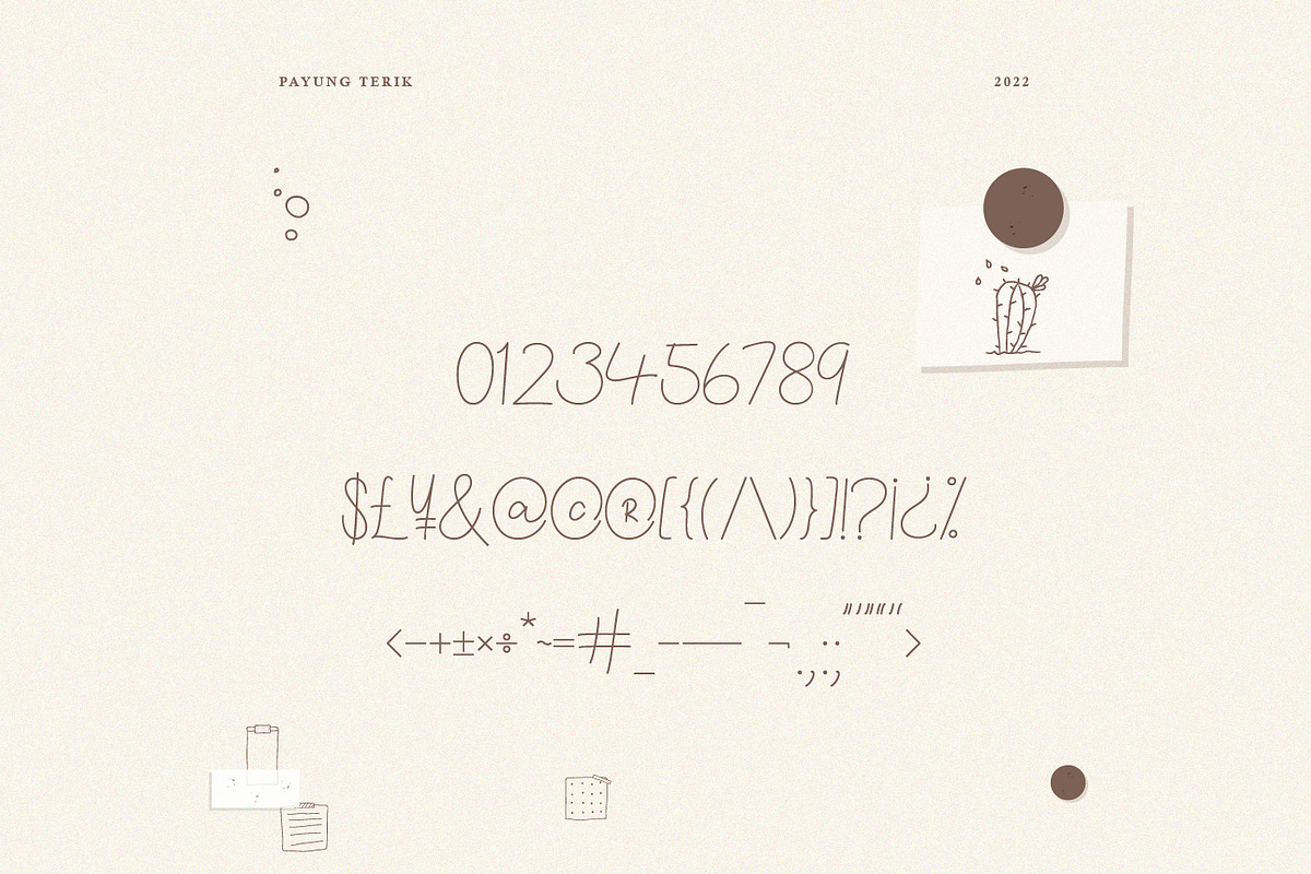 Payung Terik Script Handwritten, a Script Font by infernostudio3 (Photo 9 of 10)