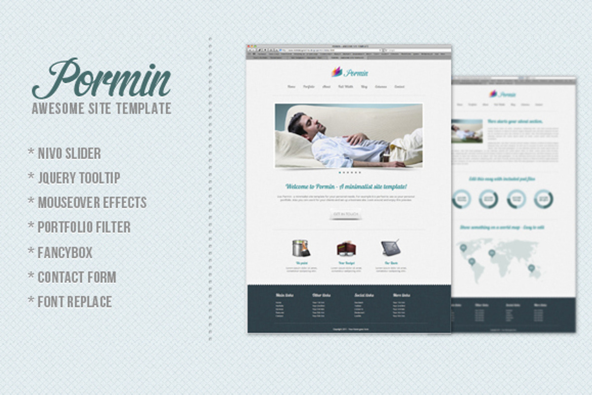 Pormin - Site Template, a Templates & Theme by Foos (Photo 4 of 4)