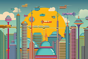 Futuristic city.