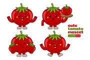 Tomato Mascot Cartoon Character, an Illustration by MEDZ (Thumbnail 4 of 5)