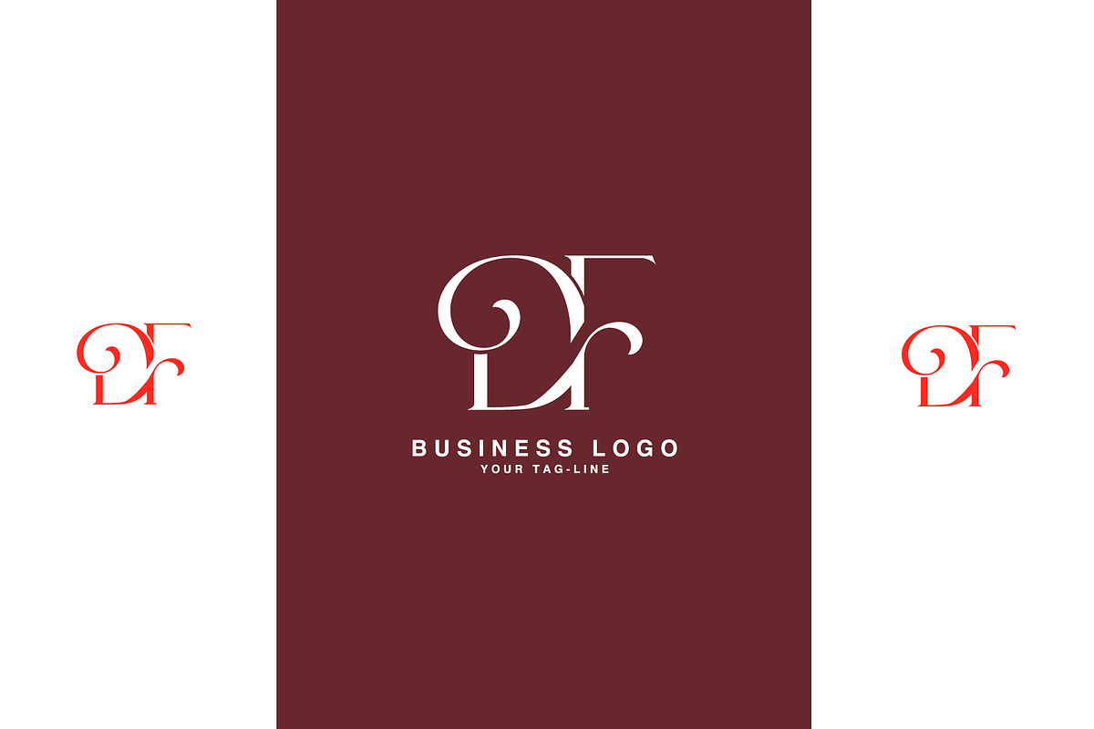 DF, FD, Abstract Logo design, a Branding & Logo Template by art_creater