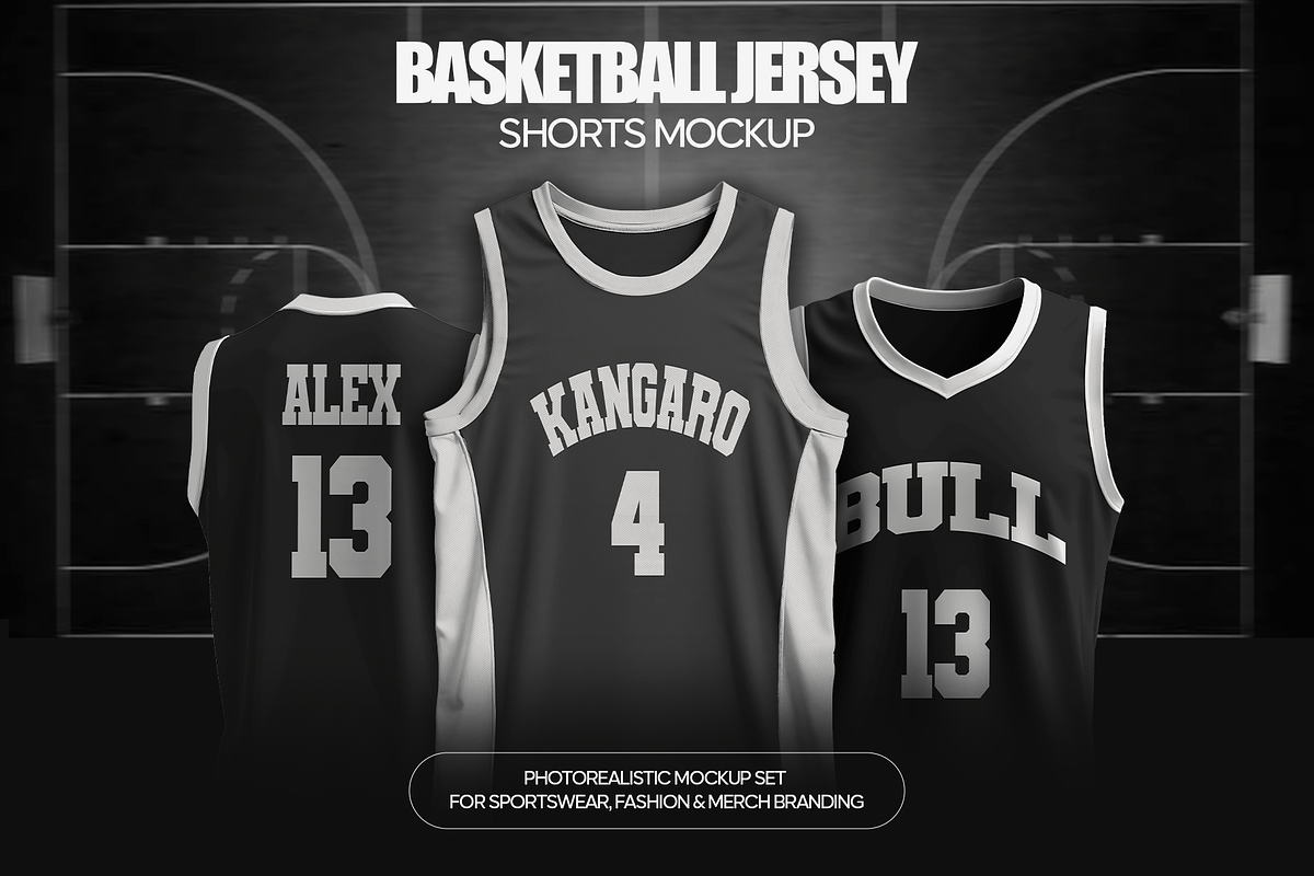 Basketball Jersey & Shorts Mockup, a Shirt Mockup by Mocktopia (Photo 1 of 12)