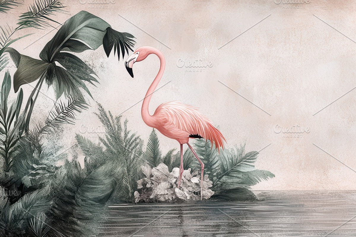 Antique Botanical Prints Tropical, a Decorative Illustration by Virgo Studio