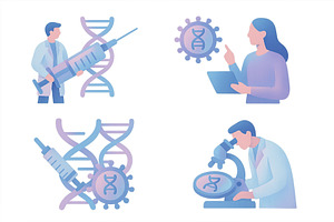 Medical research illustration, an Illustration by ZinetroN