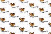 Patterns with cartoon birdies, a Pattern Graphic by Lyolya Profitrolya (Thumbnail 4 of 7)