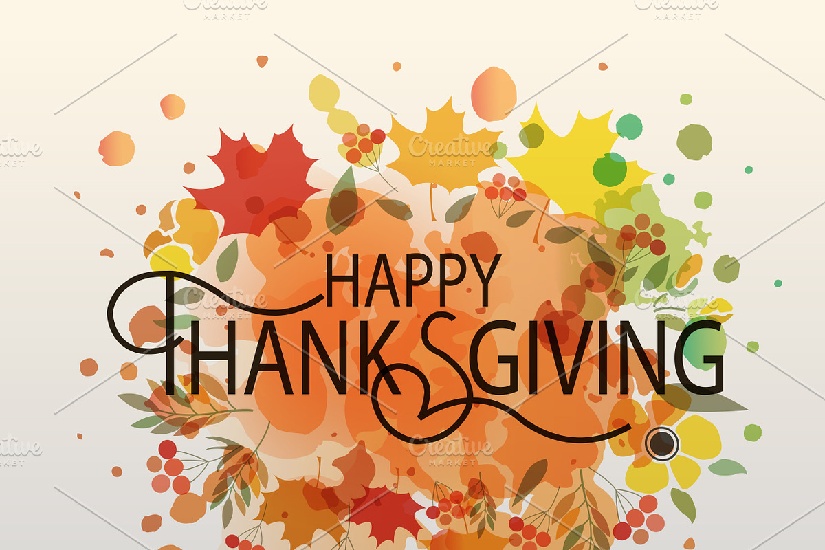 Happy Thanksgiving Card, a Templates & Theme by Svetlana Kurako