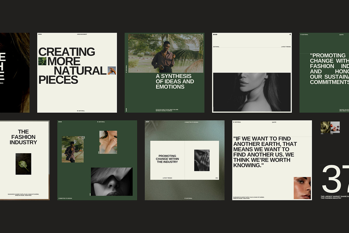 Editorial Templates (Canva & PSD), a Social Media Template by at.studio