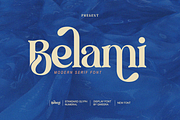 Belami - Modern Retro Stylish Serif, a Serif Font by Qweera Studio (Thumbnail 1 of 12)