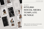 Willow Stylish Social Media Template, a Social Media Template by SAFFRON AVENUE (Thumbnail 1 of 5)