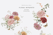 ANTIQUE BOTANICALS Vintage Flowers, a Decorative Illustration by Muse Artist (Thumbnail 3 of 12)