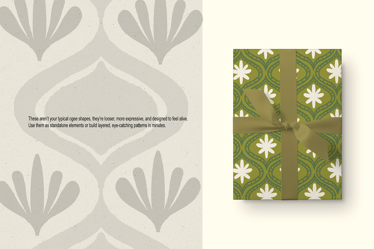Quirky Ogee Motifs and Patterns, a Decorative Illustration by Sweet Fig (Photo 7 of 12)