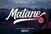 Matane Typeface + Swash, a Script Font by YdhraStudio (Thumbnail 1 of 9)