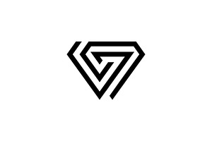 Diamond Lines Logo, a Branding & Logo Template by Buqancreative