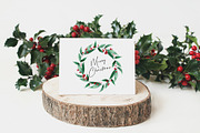 Watercolor winter twigs and berries, a Seasonal Illustration by LeriaArt watercolor (Thumbnail 2 of 9)