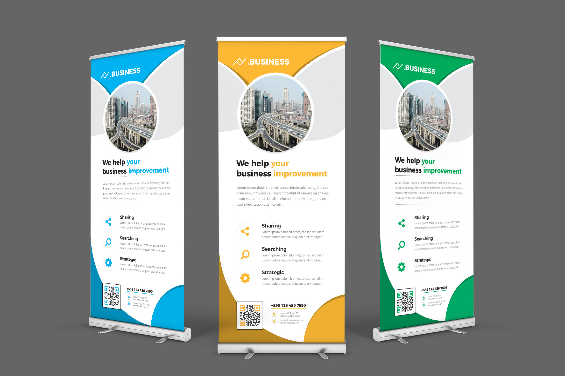 Roll Up Banner, a Stationery Template by ZAAS