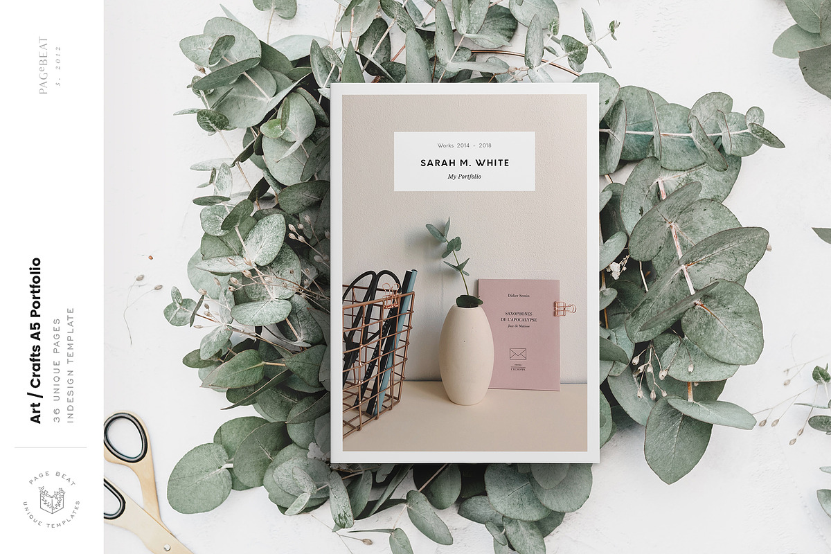 A5 Craft / Artist Portfolio Resume, a Brochure Template by PageBeat (Photo 1 of 11)