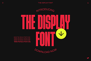 THE DISPLAY FONT, a Font by THE BOLD FONT. (Thumbnail 1 of 9)