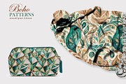 Boho Patterns. green and brown, a Pattern Graphic by L- design studio (Thumbnail 6 of 6)
