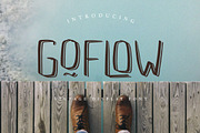 GOFLOW - Vintage Display Font, a Script Font by NTC Graphic (Thumbnail 1 of 8)