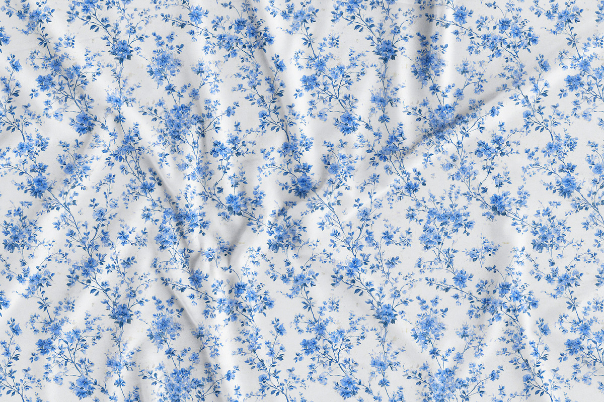 Toile Floral Seamless Patterns, a Pattern Graphic by Olya Creative (Photo 20 of 22)