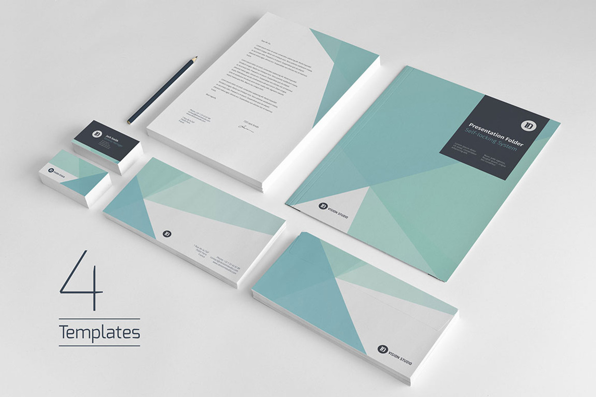 Stationery Corporate Identity 005, a Stationery Template by ID Vision Studio (Photo 6 of 6)