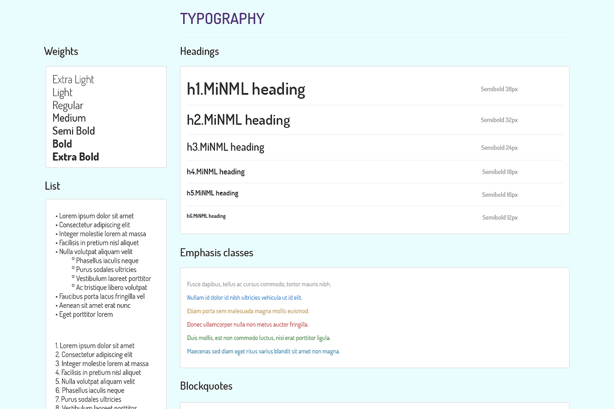 MiNML - Clean & Minimal PSD Template, an UI Kit Template by Saif71 - Shop (Photo 17 of 19)