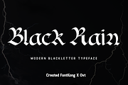 Black Rain - Modern Blackletter Font, a Blackletter Font by overlaytemplates (Thumbnail 1 of 5)