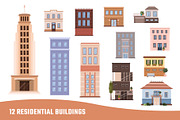 95 Urban, Rural, Municipal Buildings, an Object Illustration by IuliiaSavko (Thumbnail 14 of 14)