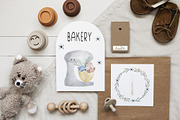 Watercolor blooming bakery clipart, an Illustration by SleptArt (Thumbnail 3 of 3)