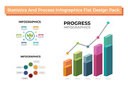 Statistics And Process Infographics, a Finance Illustration by jongcreative (Thumbnail 1 of 4)