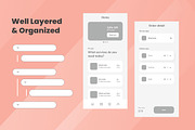 Laundry Service Wireframe Apps, a Websites & App Template by INSPR STD (Thumbnail 8 of 11)