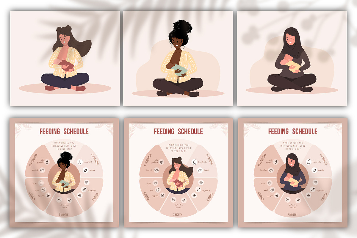 Breast Feeding collection, an Illustration by KeronnArt (Photo 4 of 11)