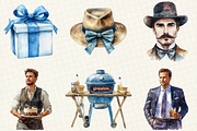 Man’s Birthday Clipart, an Illustration by OK Design (Thumbnail 4 of 5)