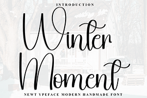 Winter Moment, a Handwritten Font by FreshTypeINK