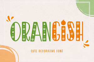 Orangish Font Display Font