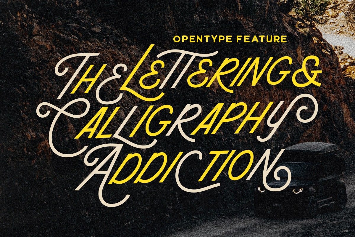 The Rowling Show Monoline Sans, a Sans Serif Font by Letterhend Studio (Photo 5 of 9)
