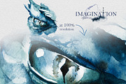 Watercolor Imagination Clipart Set, a Person Illustration by ArtCreationsDesign (Thumbnail 4 of 7)