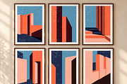 18 Minimalist Building Printable Art, a Background Graphic by C Design Studio (Thumbnail 9 of 11)