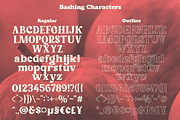 Bashing - Retro Swash Font, a Serif Font by Pandeka Studio (Thumbnail 13 of 13)