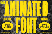 Animated Font Agharti, a Font by That That Creative (Thumbnail 1 of 9)