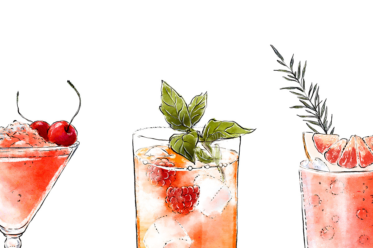Summer cocktails collection, a Food Illustration by Schumacher Shop (Photo 5 of 6)