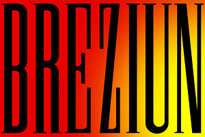 Breziun Condensed Serif Font