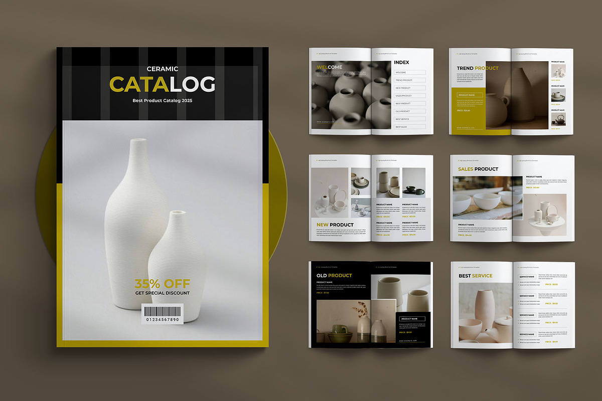 Catalog Brochure Template, a Brochure Template by Seeing-art (Photo 1 of 11)