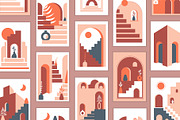 Abstract Architecture Poster Card, an Illustration by Svetlana Avv (Thumbnail 1 of 6)