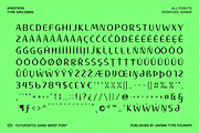Apestron - Futuristic Font, a Sans Serif Font by Zarma Type (Thumbnail 9 of 10)