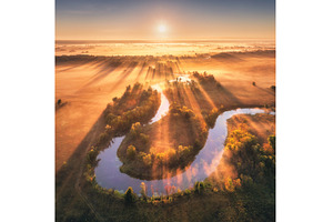 Aerial view of beautiful curving, a Nature Photo by den-belitsky