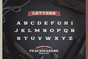 PEACEMAKER FONT SERIES, a Slab Serif Font by Alphabet Agency (Thumbnail 8 of 13)