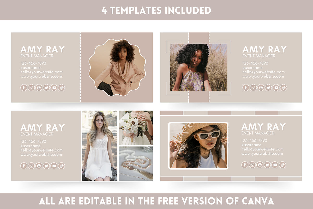 Canva Email Signature Bundle, an Email Template by SunshineStudioBoutique (Photo 5 of 9)